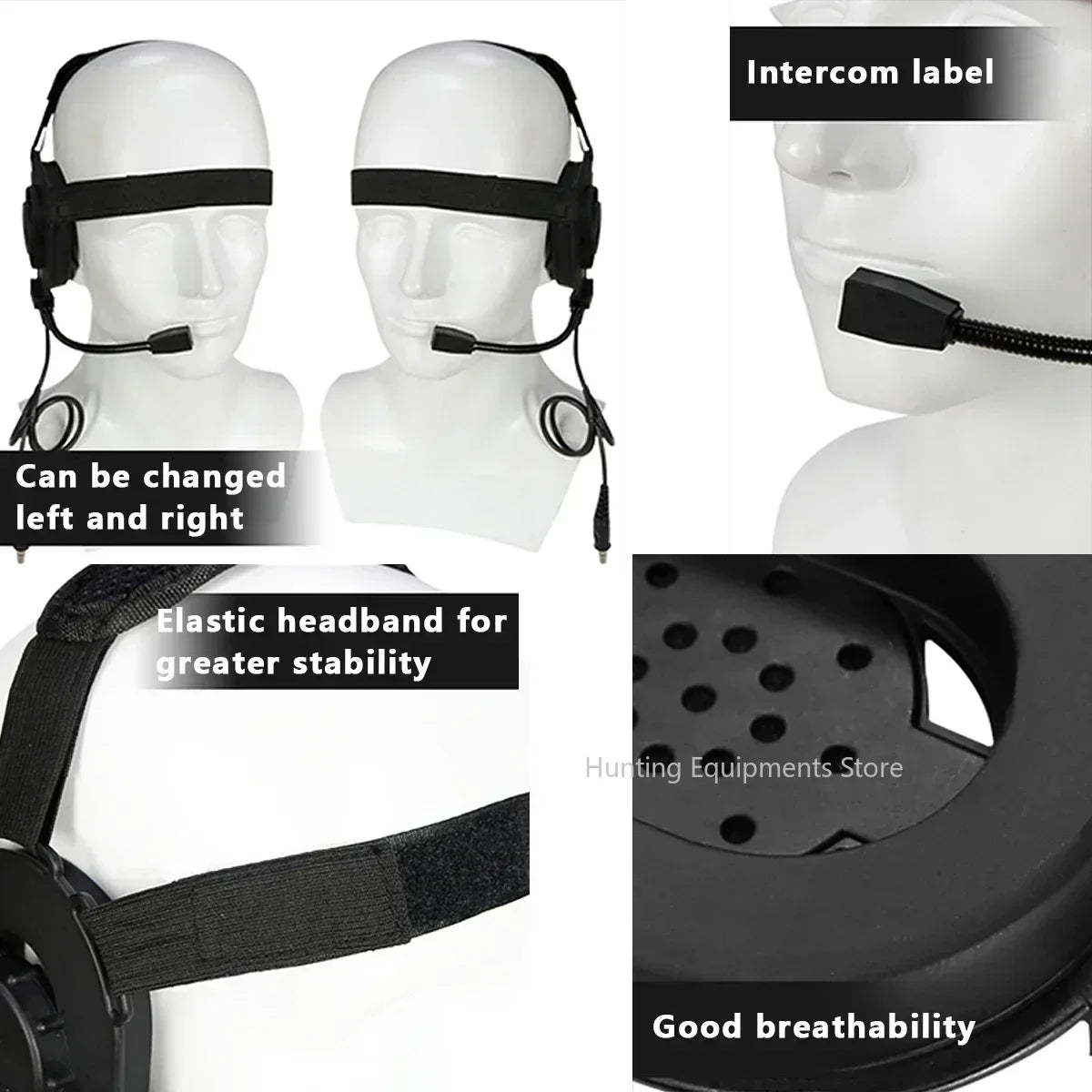Tactical Shooting Headset with U94 PTT for Baofeng Radio - Tidesmit Tidesmit