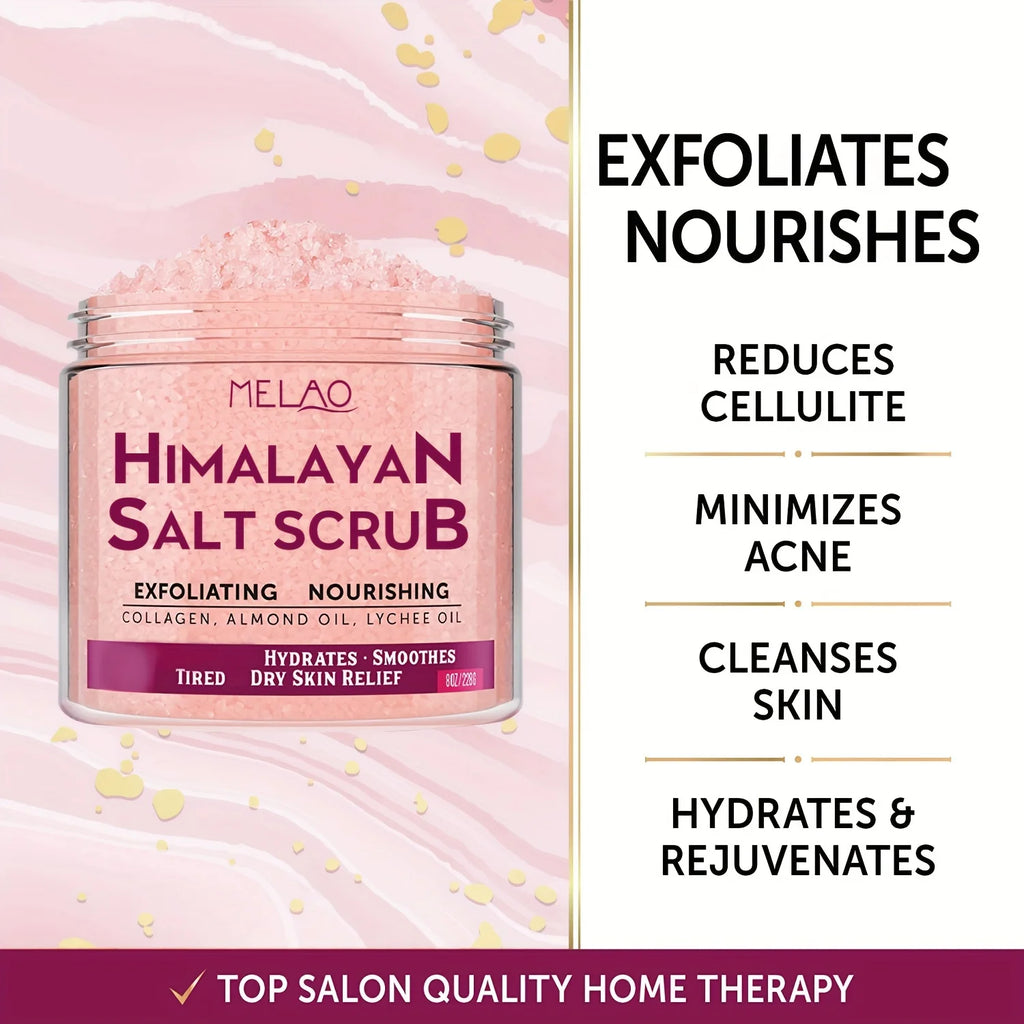 Himalayan Salt Body Scrub with Collagen – Natural Exfoliator by Tidesmit Scrubs Treatments Tidesmit