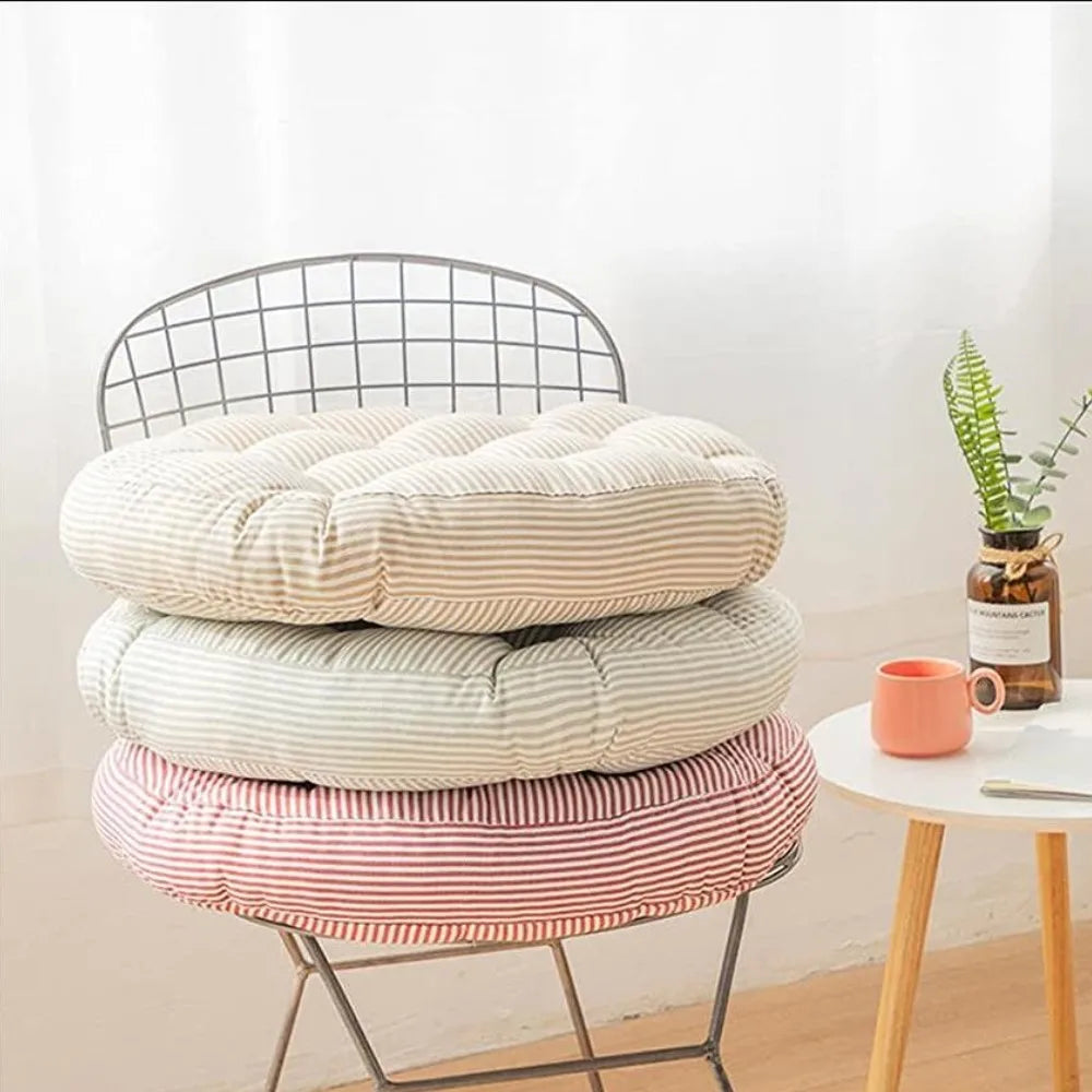 Large Square Round Floor Seat Cushion Cotton and Linen Tatami Floor Pillow Thick Cushions Seating Garden Chair Cushion Seat Pad