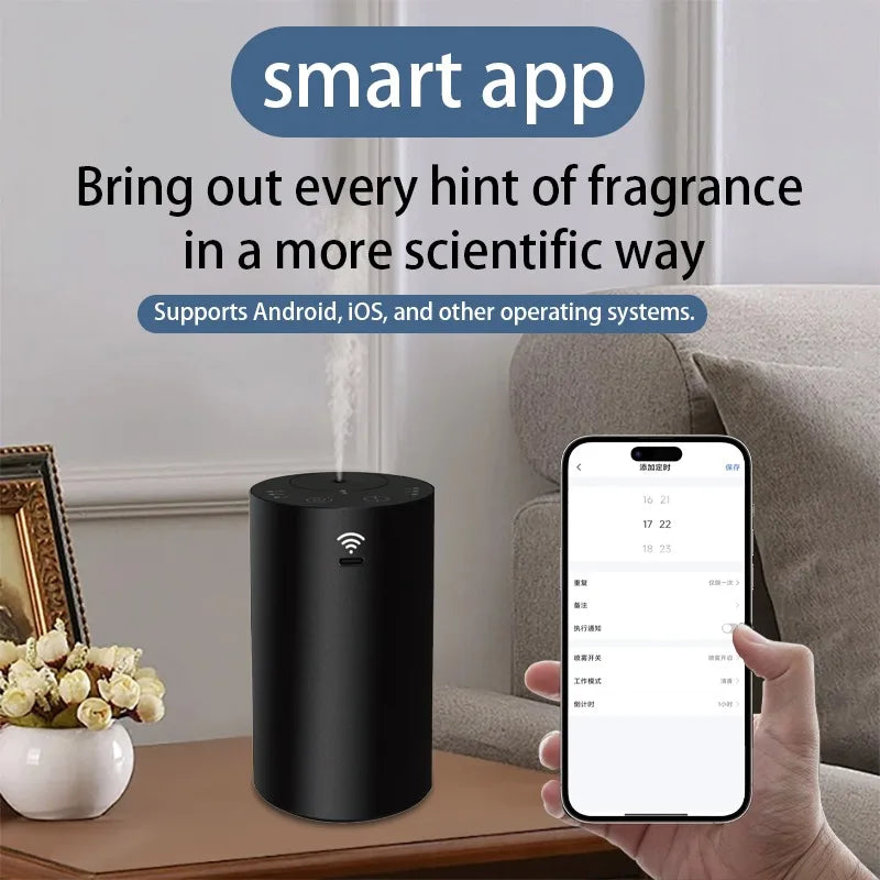 Portable Car Aroma Diffusers  APP Connected Fragrance Smell Distributor Suitable for Office Home Car Fragrance Diffusers