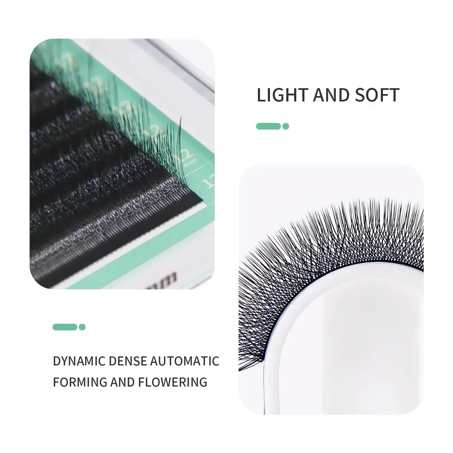 GLAMLASH 4D5D W Shaped Eyelash Extension Premade Volume Fans W Style Lashes Faux Mink Soft Easy Faning Natural Lashes False Eyelashes Tidesmit