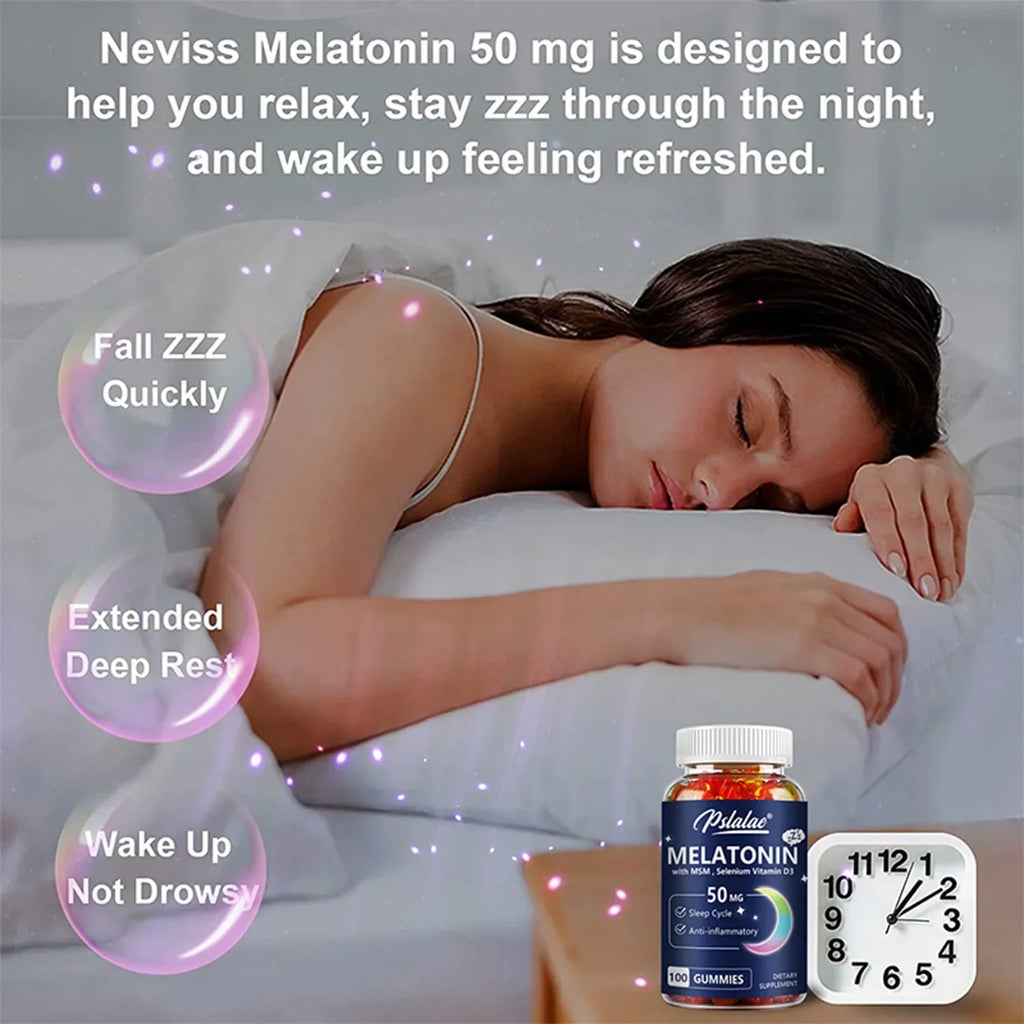 Melatonin Gummies 50 Mg - Improve Sleep Quality and Relaxation During SleepSupplementsSupplements
