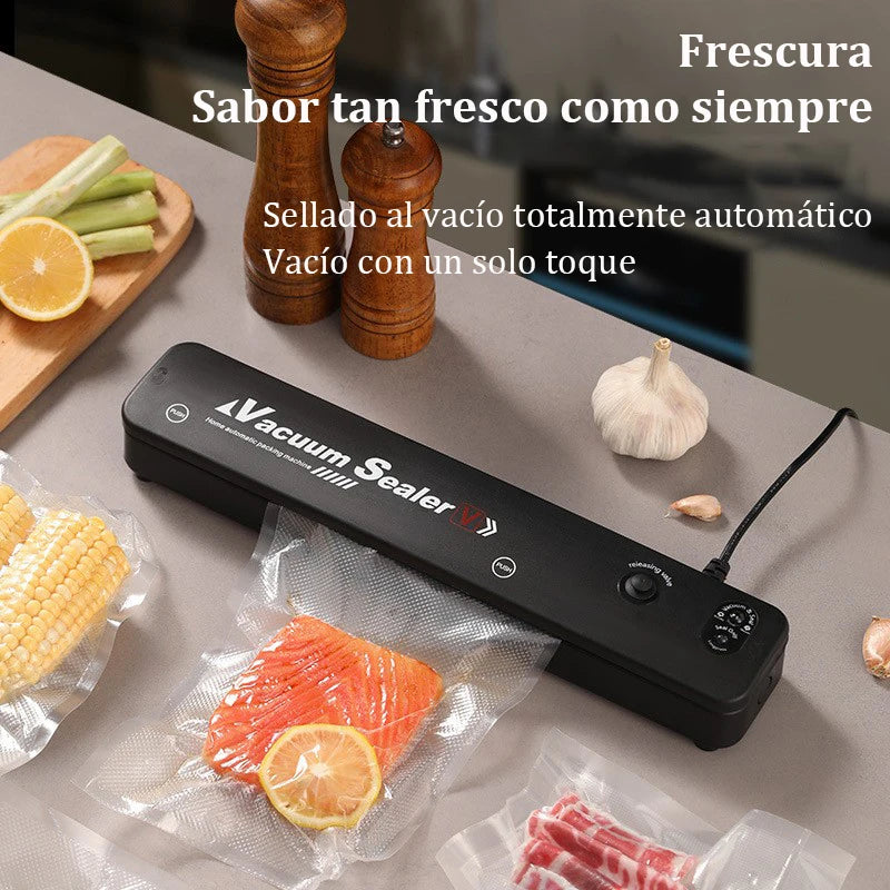 Vacuum sealing machine small food packaging machine fully automatic sealing cooked food compression plastic sealing machine