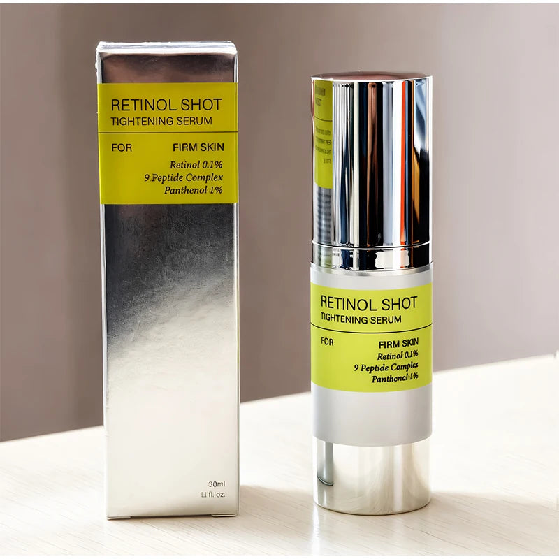 Korean Retinol Shot Eyes Tightening Moisturizing Booster Cream,Vitamin A Facial Skin Firming Lifting Care Serum,Reduce Fine Line