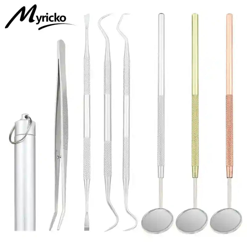 Professional Stainless Steel Dental Tool Set - Precision Oral Care Kit Eye Massage Instrument Tidesmit