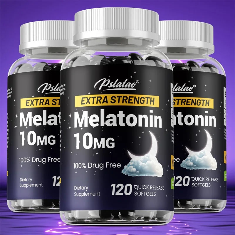Extra Strength Melatonin - Supports Healthy Sleep Cycles, Improves Sleep Quality, Maintains Gut Health, and Boosts Immunity