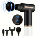 Portable Massage Gun: Deep Tissue Percussion Tool for Muscle Recovery Relaxation Treatment BLACK Type C Charge Tidesmit
