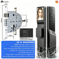 SmarDeer ﻿IS 6590 IP66 Waterproof Outdoor Smart Lock,Face & Palm Vein Recognition lock with Hebrew Menu,Tuya App Video Call