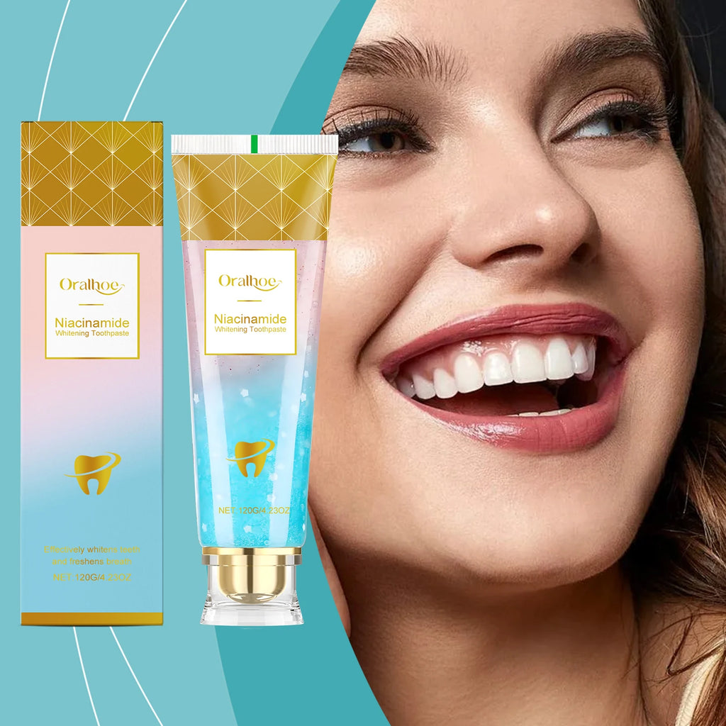 Tidesmit niacinamide teeth whitening powder for plaque removal, stain repair, and fresh breath.