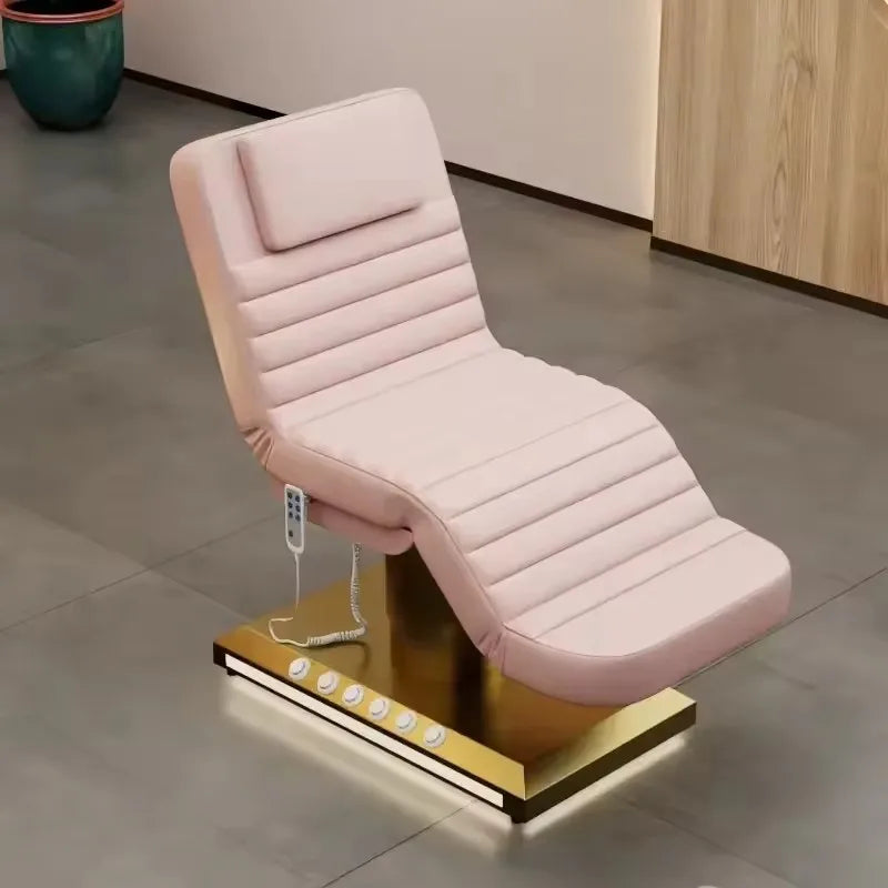 Professional Massage Bed for Eyelash Extensions, Ergonomic Spa Table Massage Chairs pink bed Tidesmit