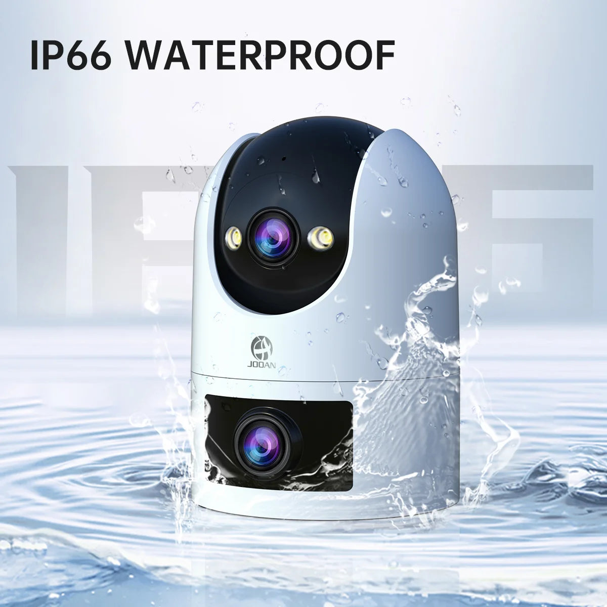 Jooan WiFi Surveillance Camera Dual Lens 4K 8MP HD Outdoor IP Camera AI Tracking Security Protection Wireless Smart Baby Monitor