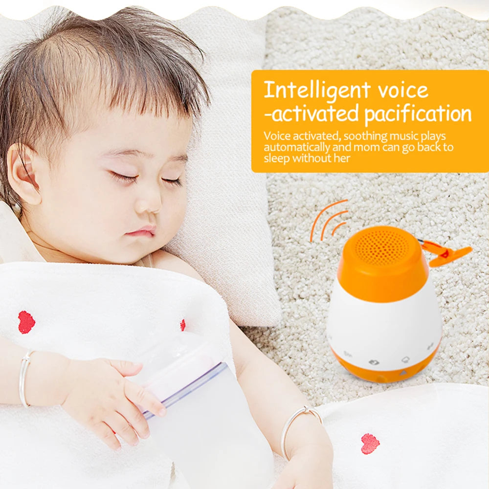 Baby White Noise Machine Smart Music Voice Sensor Infants Bad Sleep Helper Therapy Sound Monitor Generator for Baby Adult