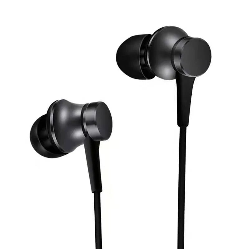 Wired Earbuds with Microphone: Deep Bass In-Ear Headphones Black Tidesmit