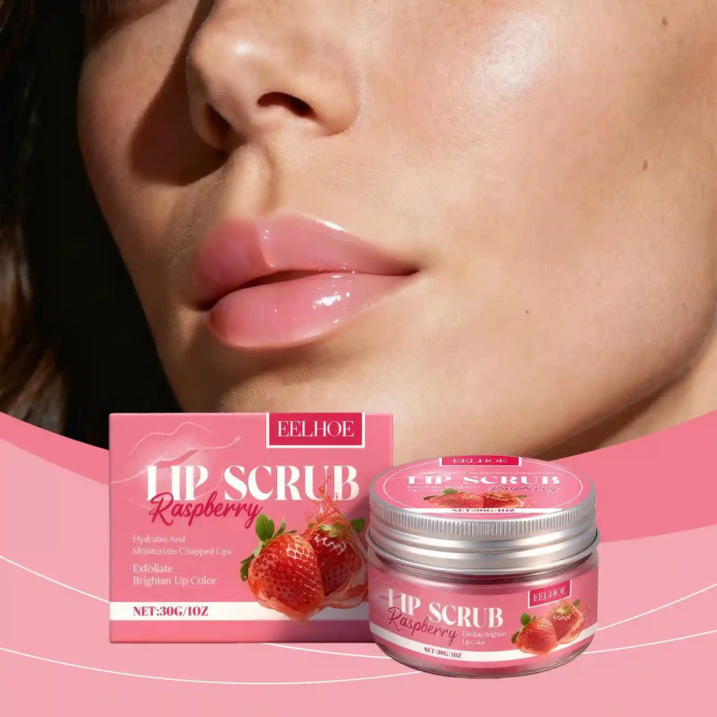Strawberry Lip Scrub Exfoliating Balm | Moisturizing Lip Care 30g Lip Care Tidesmit