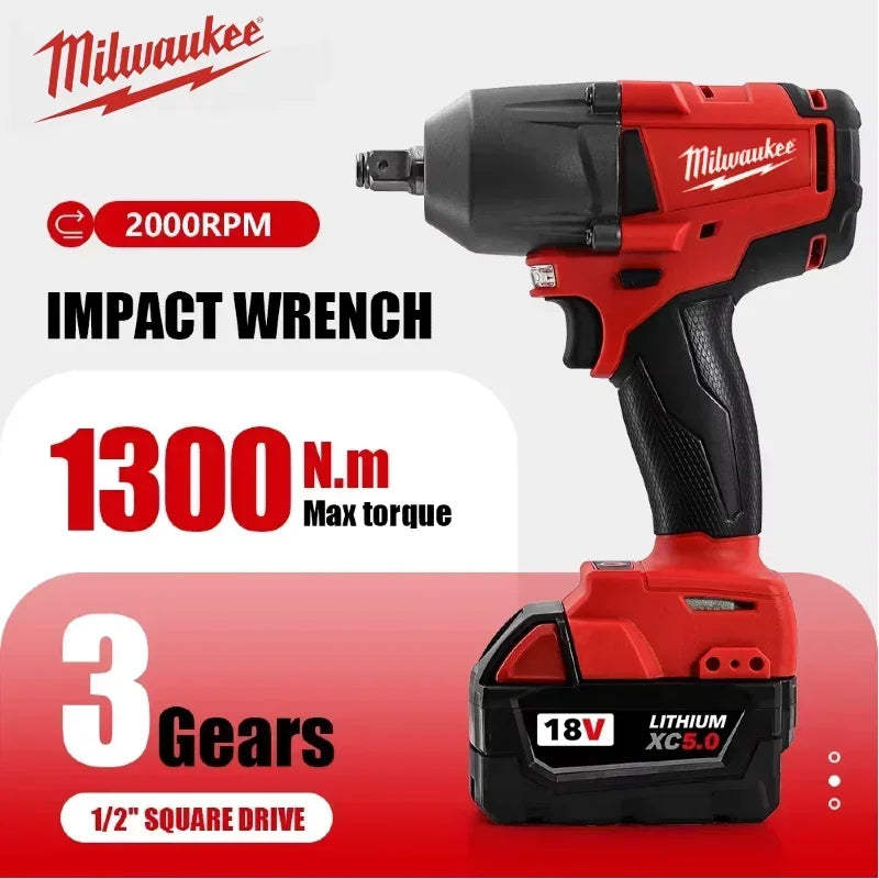 Milwaukee Tools Such as Rangefinders, Angle Grinders, Electric Wrenches, Drills, Blowers, and Impact Wrenches For 18V Battery