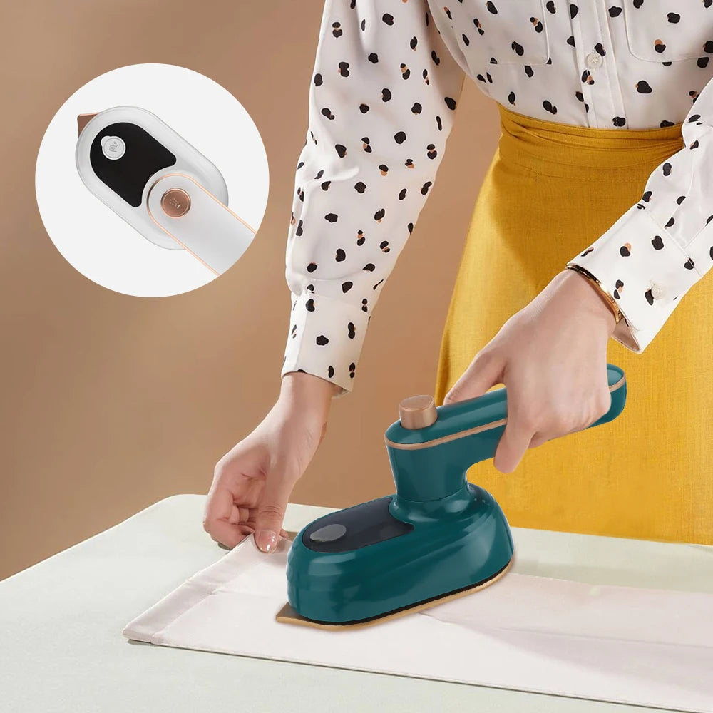 Tidesmit portable rotating garment steamer showing handheld design for convenient wet and dry travel ironing.