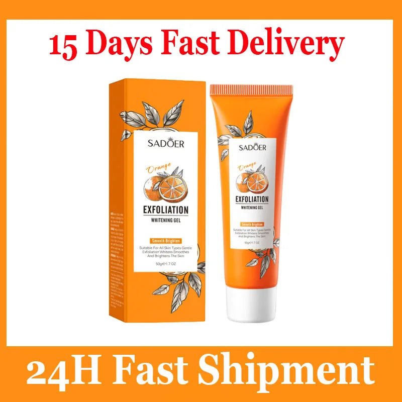 Orange Exfoliating Peeling Gel - Natural Salon-Quality Skin Resurfacing Scrubs Treatments 1pc Tidesmit