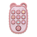 Cute Baby Silicone Mobile Teether Food Grade Safe Teether Cute Cartoon Bear Ease Teeth Pain Toy Teething Gift