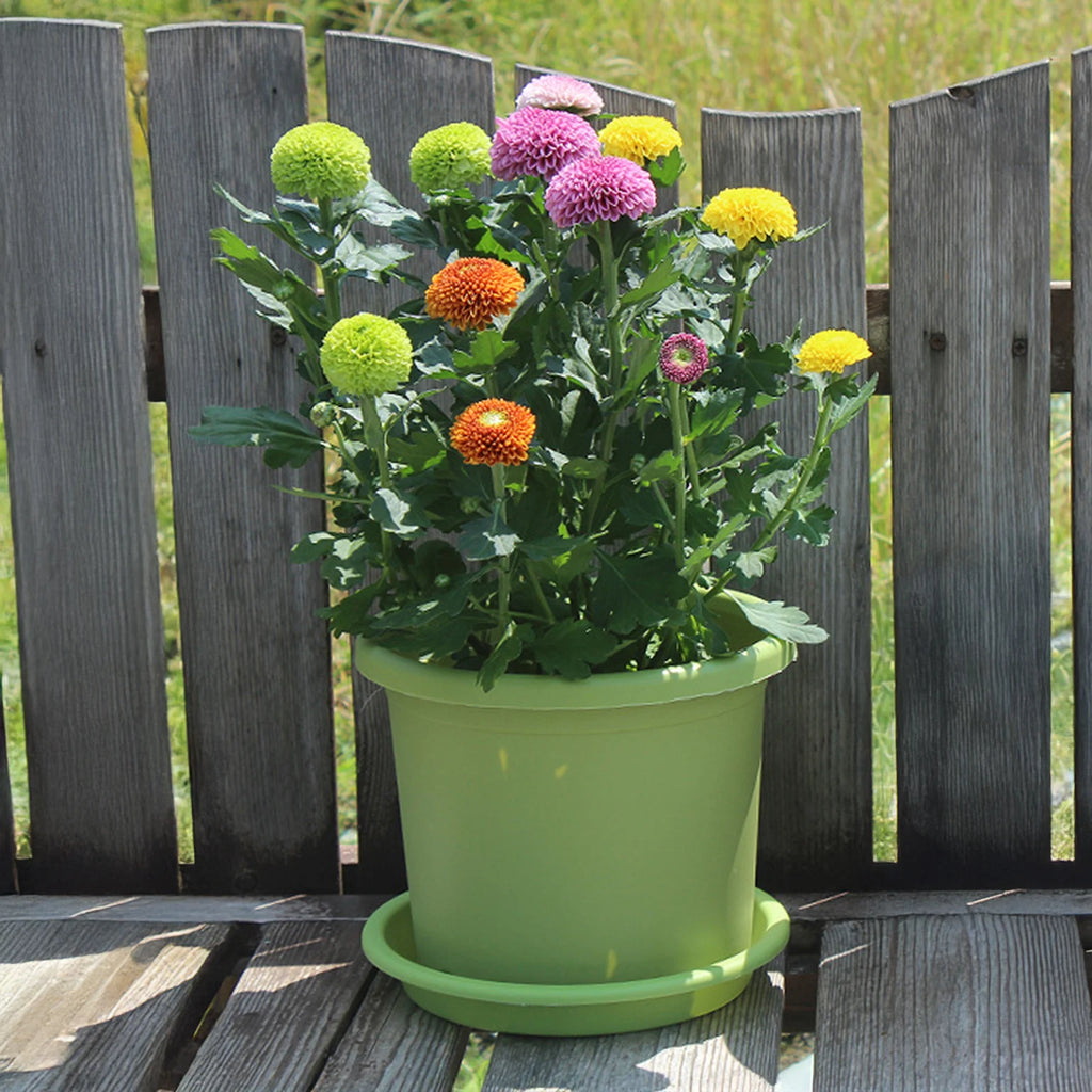 Thickened Plastic Flowerpot Large Water Absorbing Flowerpot For Garden Courtyard Balcony Planting Gardening Accessories 1pc