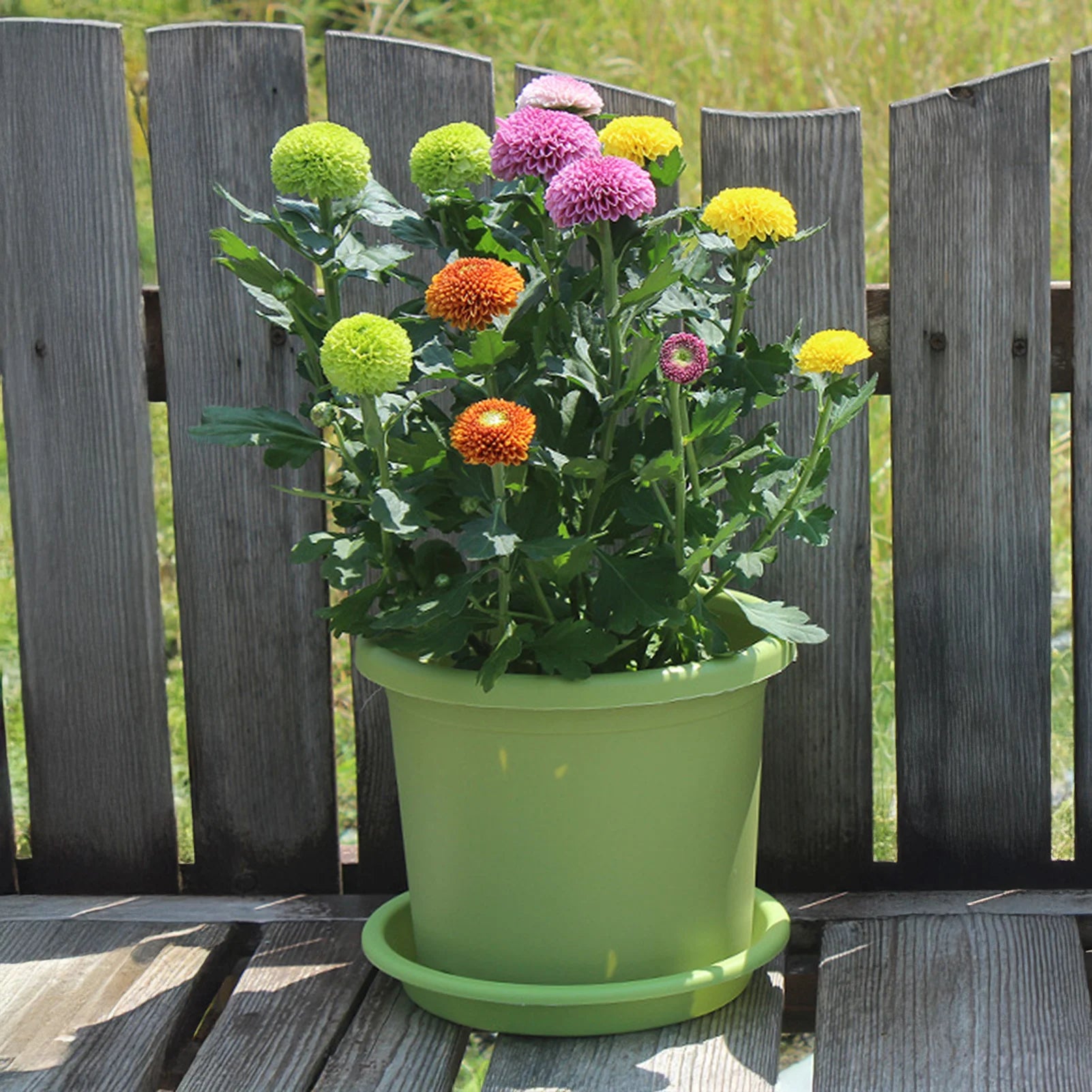 Thickened Plastic Flowerpot Large Water Absorbing Flowerpot For Garden Courtyard Balcony Planting Gardening Accessories 1pc