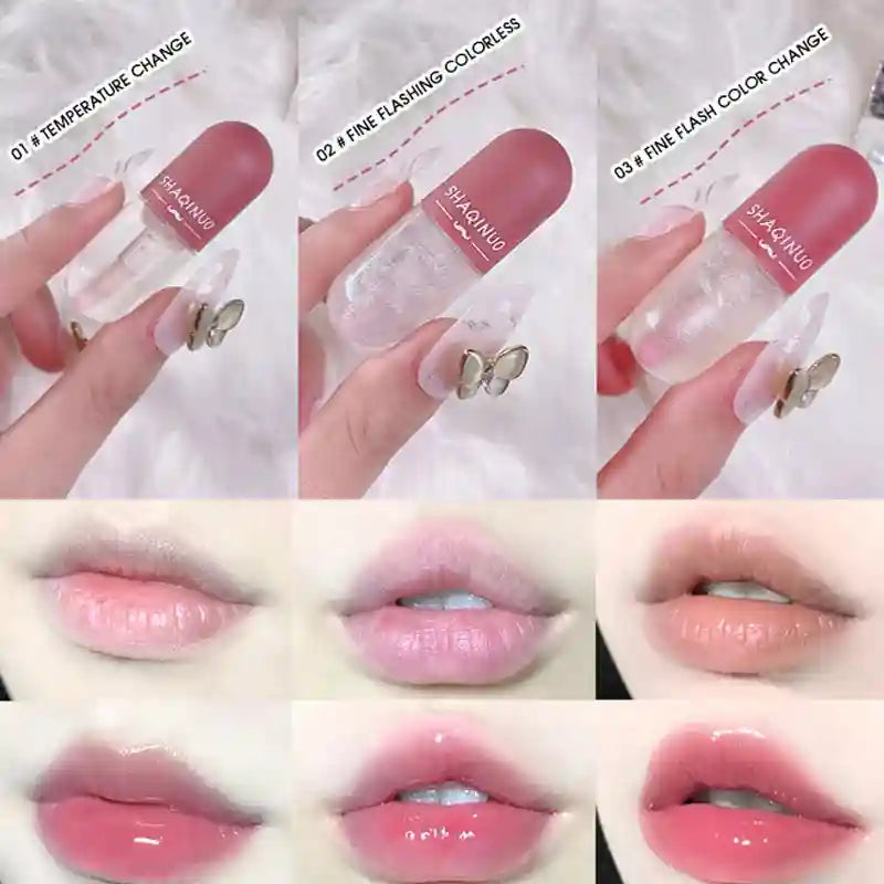Hydrating Lip Oil Set - Mirror Finish Glossy Tint & Nourishing Lip Care Lip Care Tidesmit