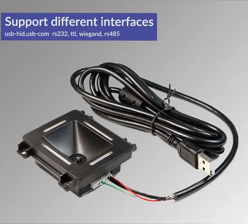 FM700B QR Code RFID Card Reader NFC 1D 2D QR Code Reader Access Control Barcode Scanner USB RS232 Wiegand for Kiosk Turnstile