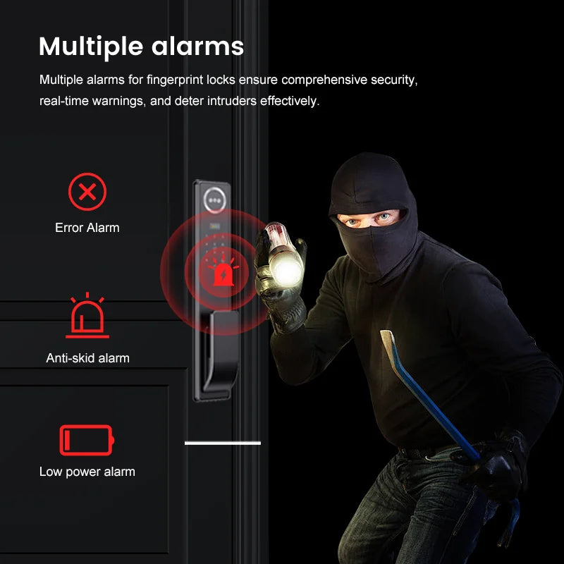 Outdoor Waterproof Lock Wifi Tuya APP Remote Voice Intercom Electronic Door Lock Face Fingerprint Smart Door Lock With Camera
