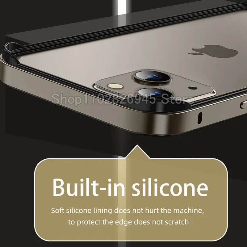iPhone 17 Aluminum Bumper Case - Slim Military-Grade Metal Frame Tidesmit
