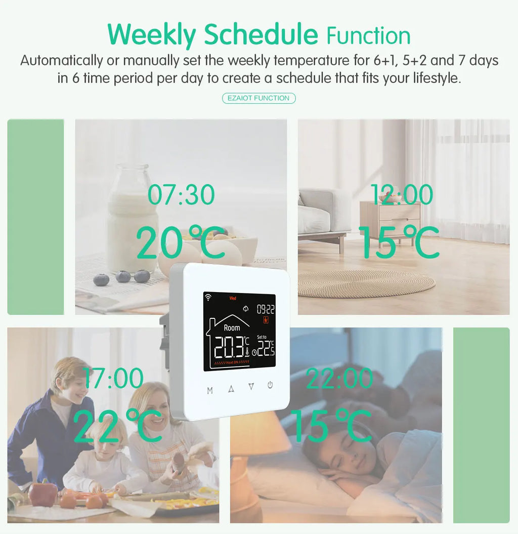 WiFi Smart Thermostat for Electric & Water Floor Heating | Tidesmit Tidesmit