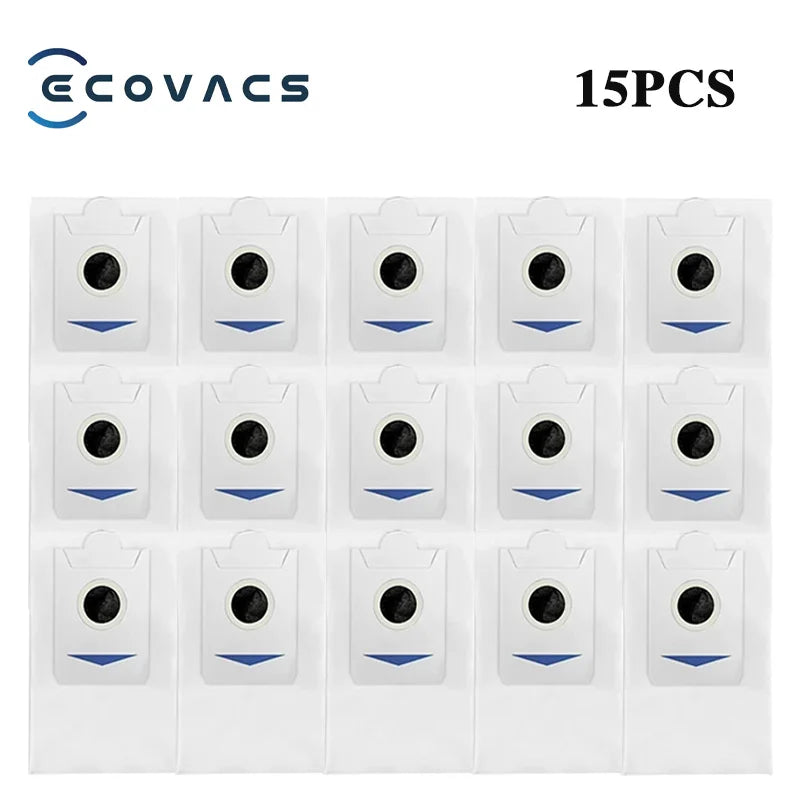 Tidesmit replacement parts kit for Ecovacs T30 Pro Omni and Yeedi M12 Pro+ including dust bags, brushes, and filters.