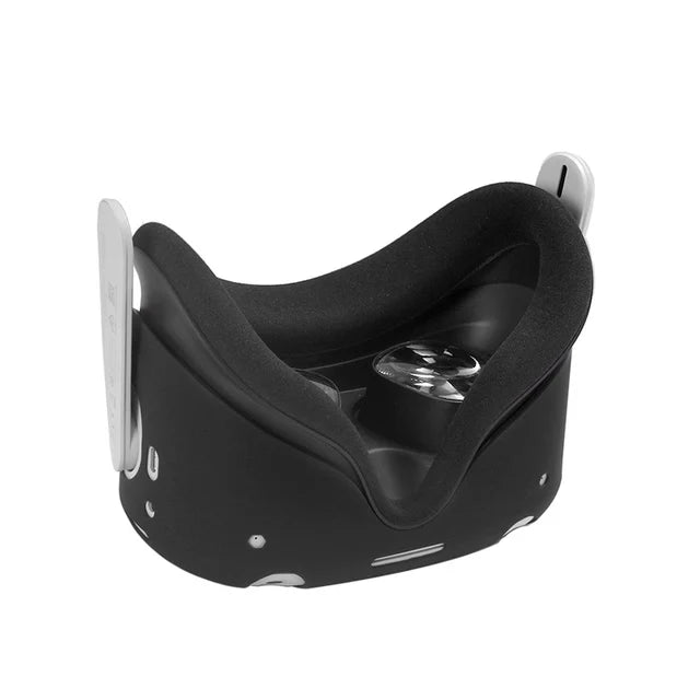 Oculus Quest 2 Silicone Cover Skin - Protective VR Headset Case Black Tidesmit