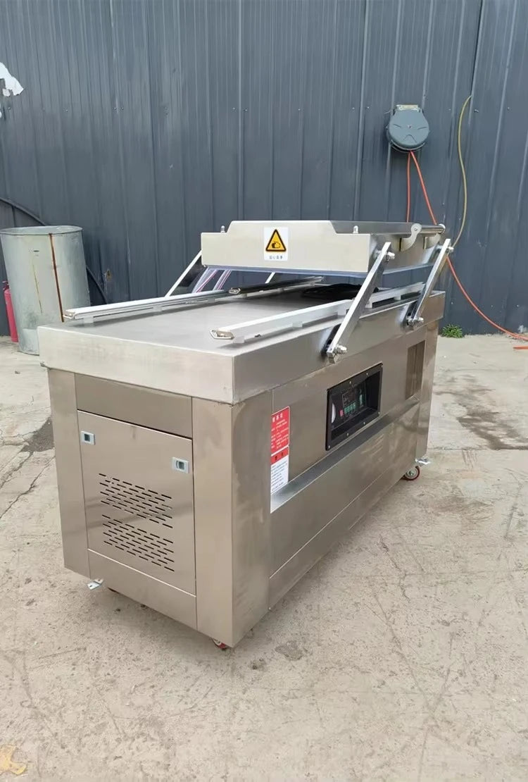 Customized Commercial Heavy Duty Electric Vacuum Packing Machine Double Chamber Semi Automatic Food Meat Fruit Vegetable Sealer