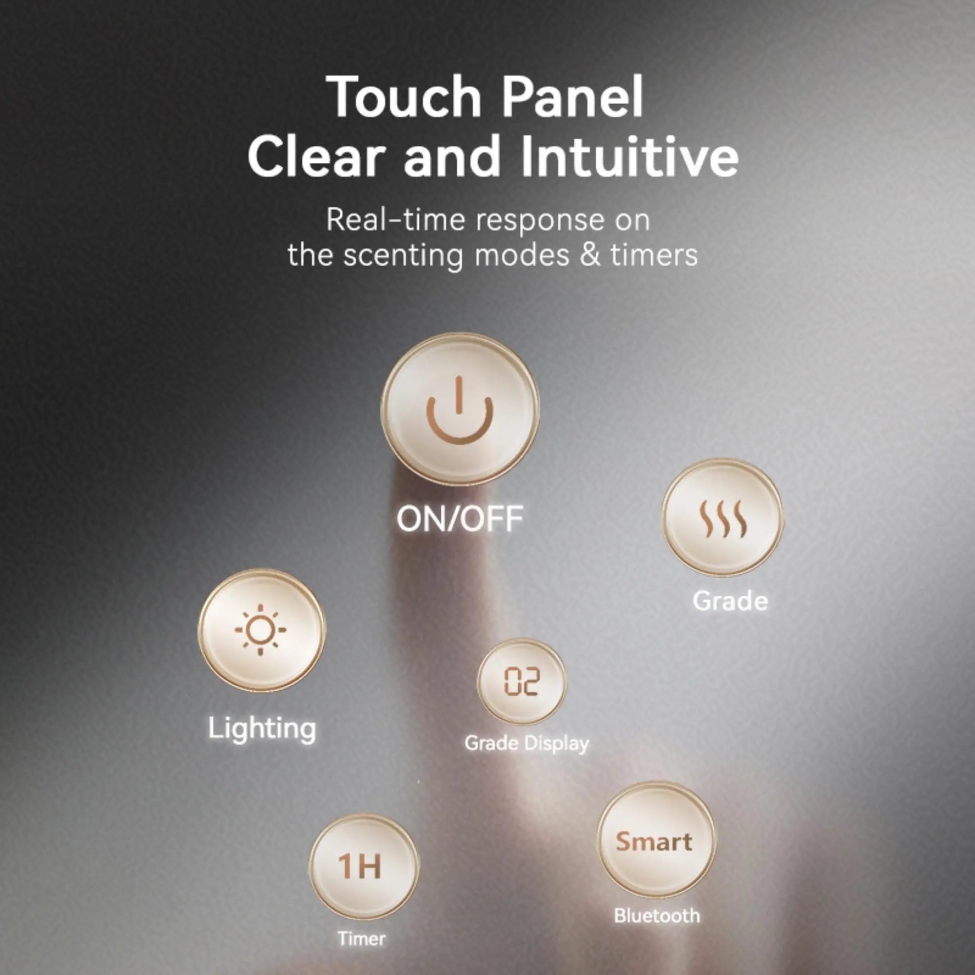 Waterless Essential Oil Diffuser  Wireless Rechargeable Bluetooth Control – Cold Air Aromatherapy Scent Machine for Large Rooms