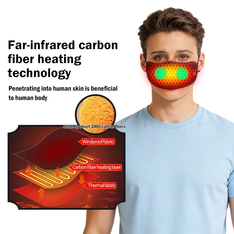 Heated Nose Warmer for Snoring Relief with 3 Gear Temperature Control Relaxation Treatment Tidesmit