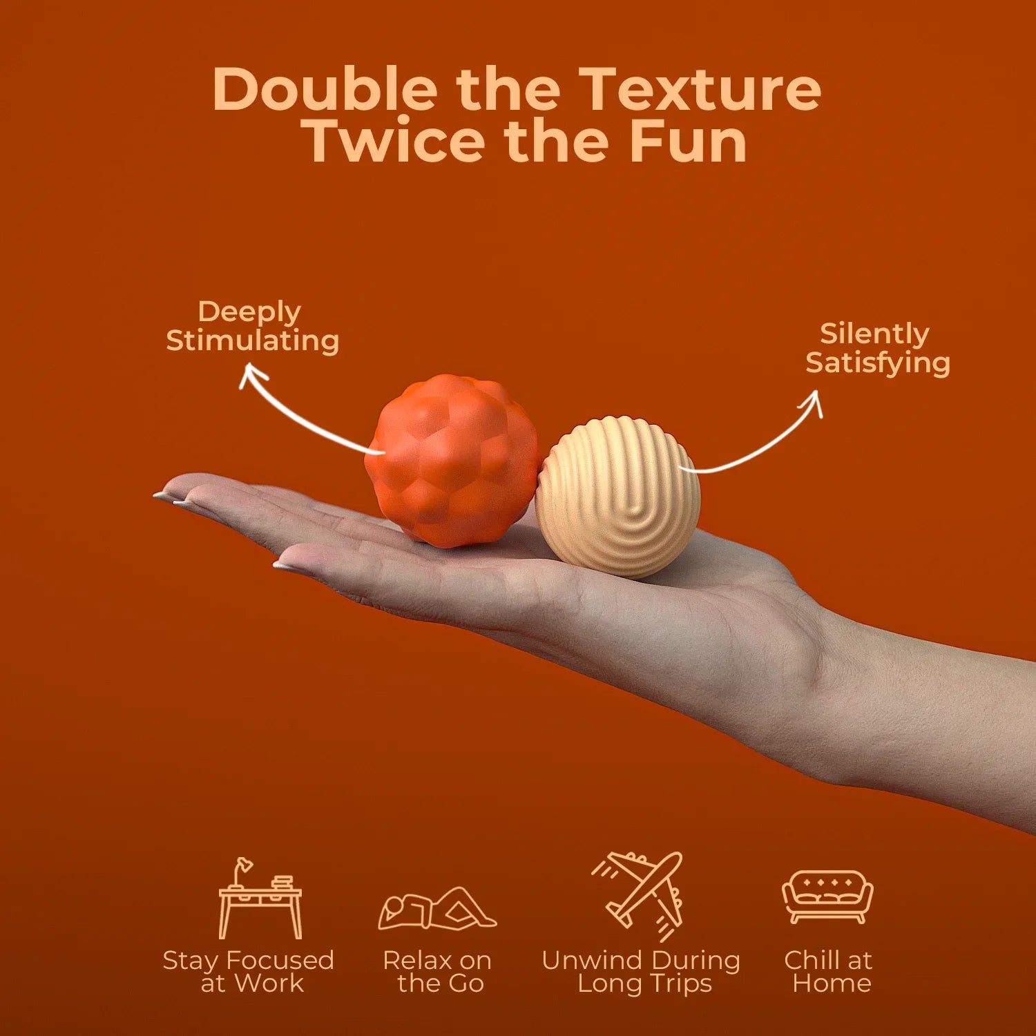 Hand Grip Strengthener Balls | Extra Large Silicone Stress Relief Set Relaxation Treatment Tidesmit