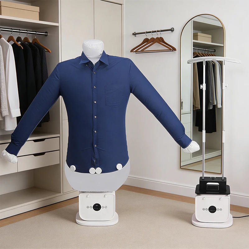 Tidesmit foldable electric steam dryer and ironing machine showing the compact heating rack for clothes and shoes