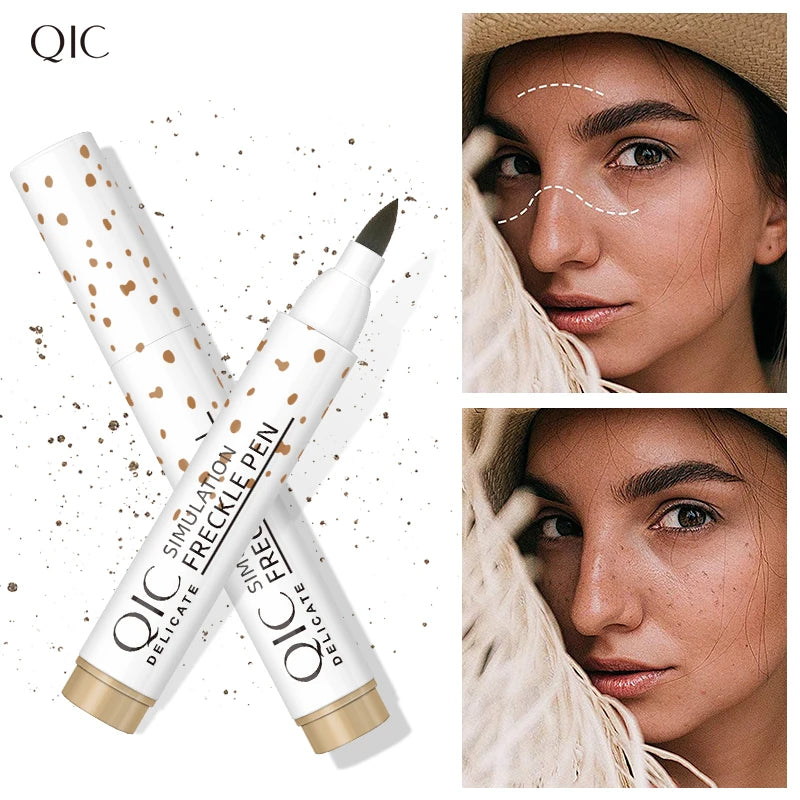 Tidesmit waterproof fake freckles pen for natural dot spot makeup detail view
