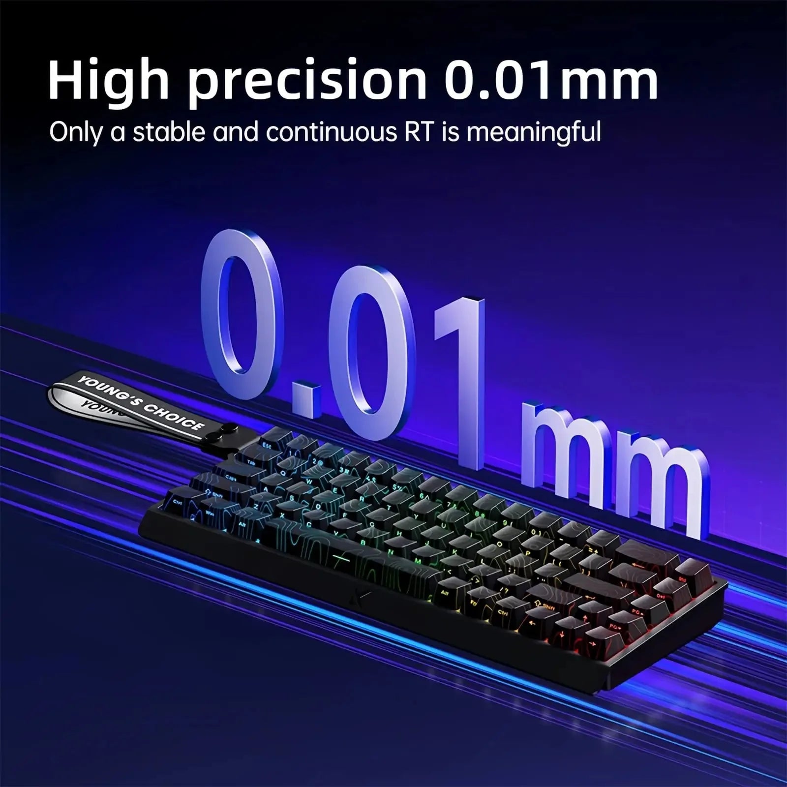 MCHOSE ACE68 Magnetic Keyboard 0.125ms 128K Sampling Rate Wired Mechanical ACE60 Pro for Gaming 0.01mm RapidTrigg 8000Hz SOCD/Rs