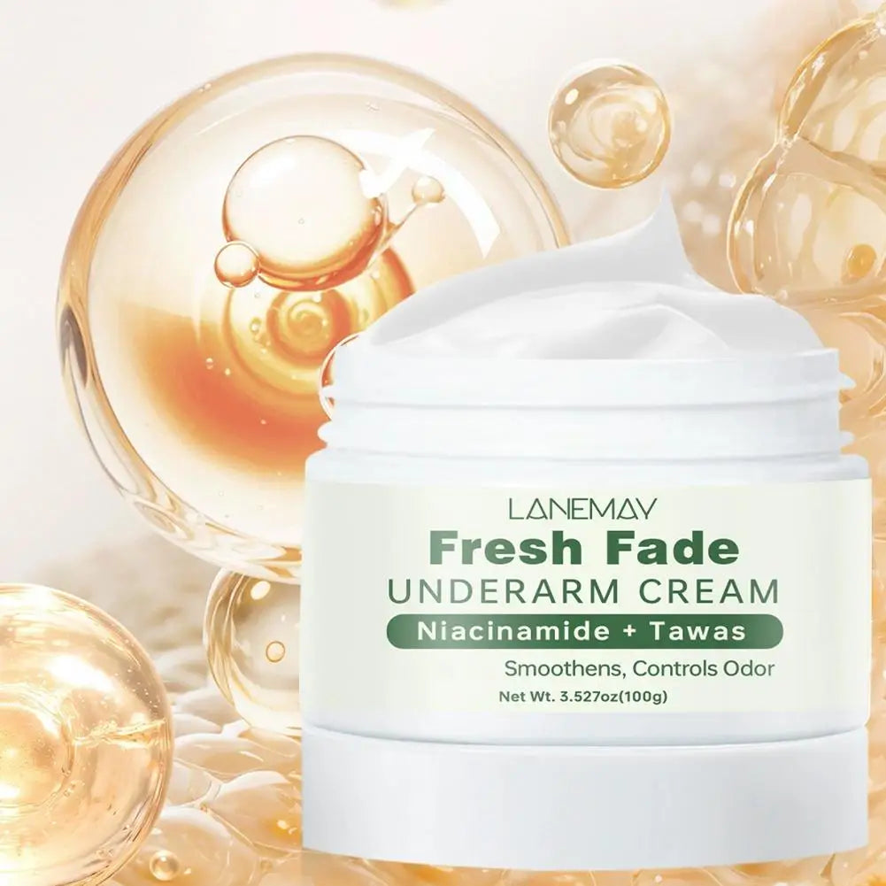 Fresh Fade UNDERARMCREAM Cream Niacinamide Brightens,Smoothens,Controls Odor  Underarm Skin Care Moisturizing  Body Lotion 100g