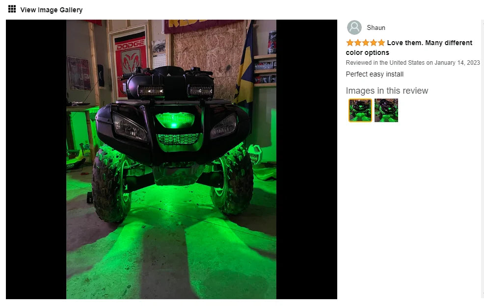 RGB LED Rock Lights for Trucks - App Controlled Neon Underglow Kit Tidesmit