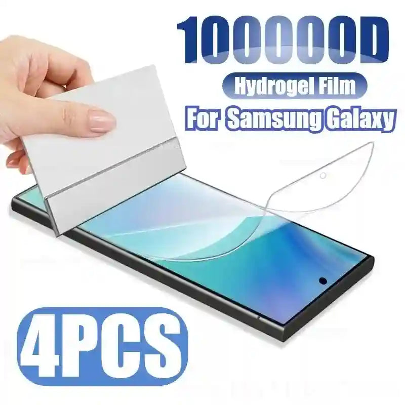 Samsung Galaxy Screen Protector 4Pcs HD Hydrogel Film - Case Friendly AE 4pcs HD Film Tidesmit