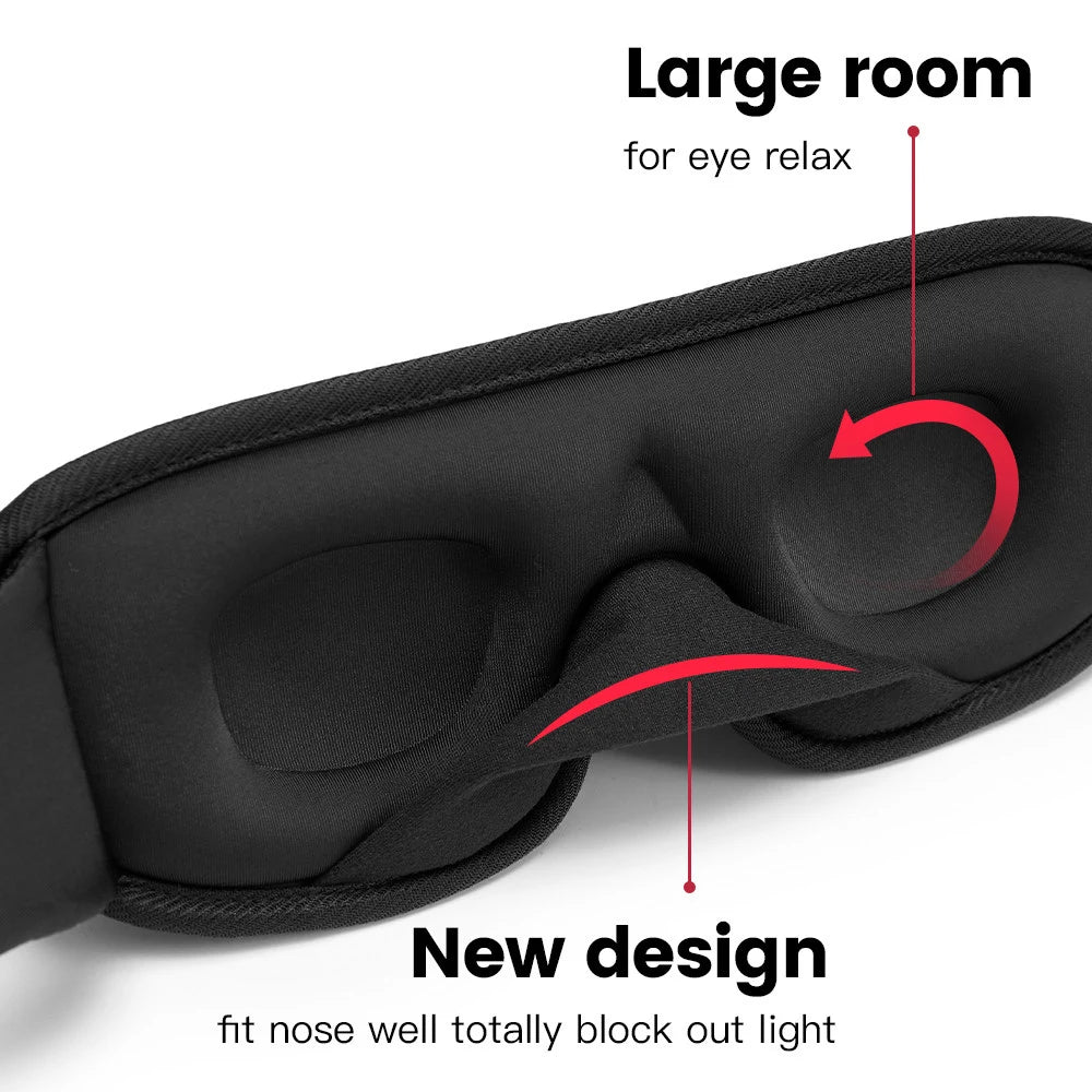3D Sleeping Mask Block Out Light Sleep Mask for Eyes Sleepmaker EyeShade Blindfold Sleeping Face Mask Eye Patch Breathable
