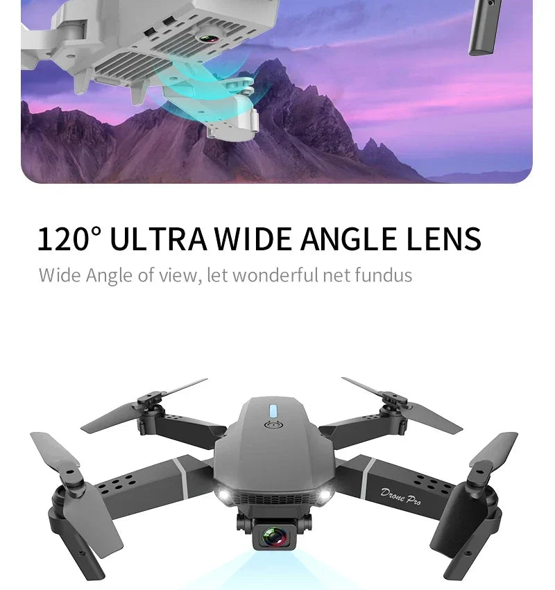 4K Camera Drone Foldable Quadcopter with Dual Wide Angle Lens Tidesmit