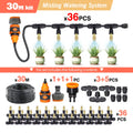10/20/30M Garden 1/4" Hose Brass Nozzle Atomize Spray System for Summer Balcony Greenhouse Lawn Misting Cooling Irrigation Kit