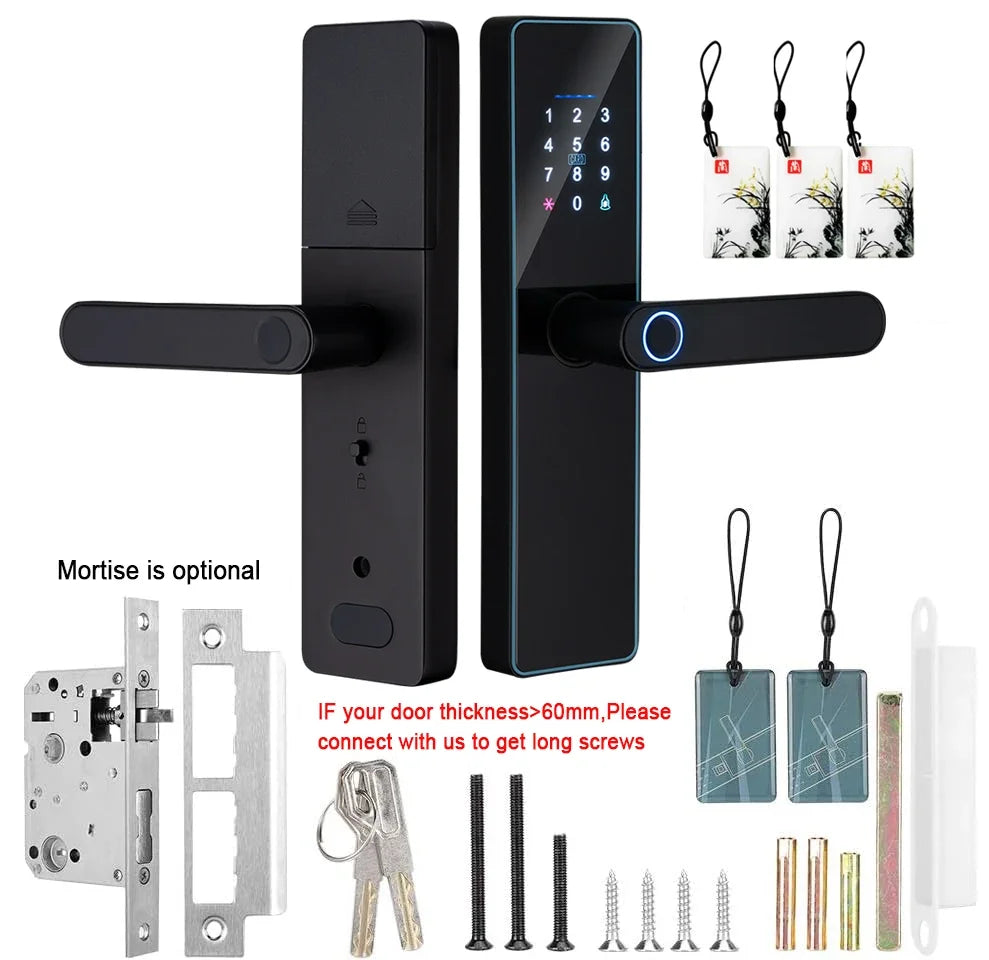 IP65 Waterproof Fingerprint Lock Electronic Door Lock Keyless Entry Door Lock for Front Door Easy Setup and Installation