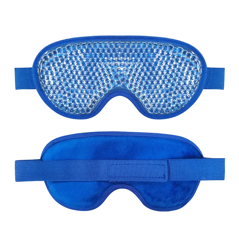 Gel Eye Mask Reusable Beads for Hot & Cold Therapy Soothing Relaxing Beauty Gel Eye Mask Sleeping Ice Goggles Sleeping Mask