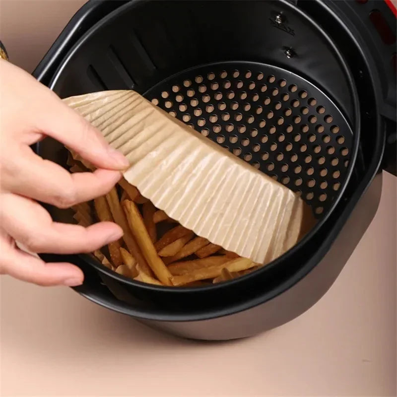20-100Pcs Air Fryer Disposable Paper Liner Non-Stick Oil-proof Parchment Mat for Cooking Microwave Oven Sheets Special Baking
