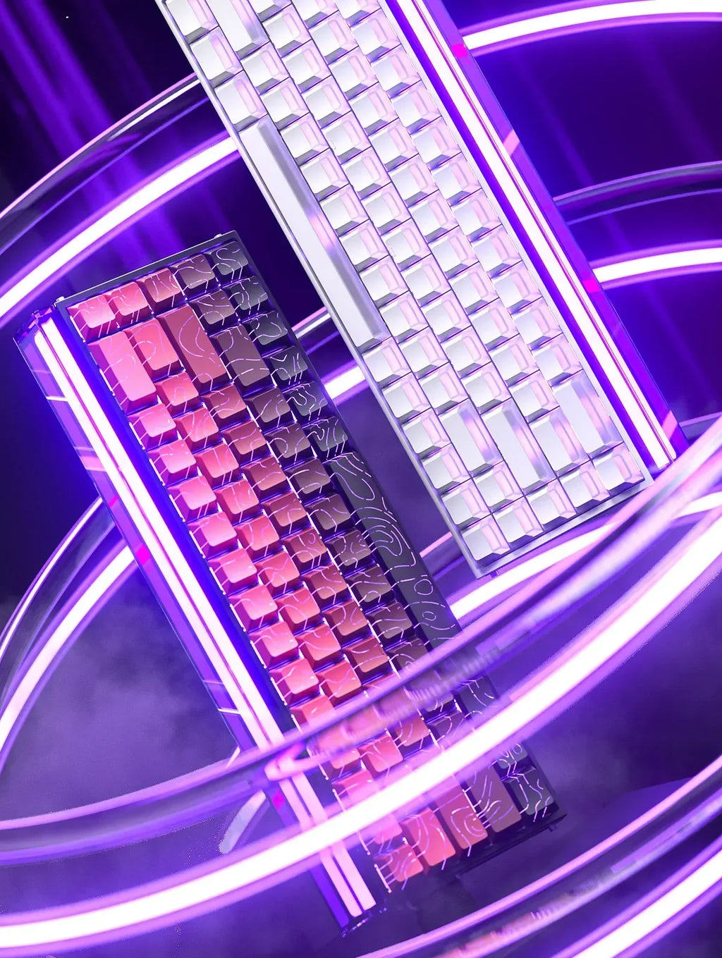 AULA HERO 68 HE E-sports Gaming Magnetic Switch Keyboard 60% Wired RGB Hot Swap 8K Return Rate Custom Mechanical Keyboard