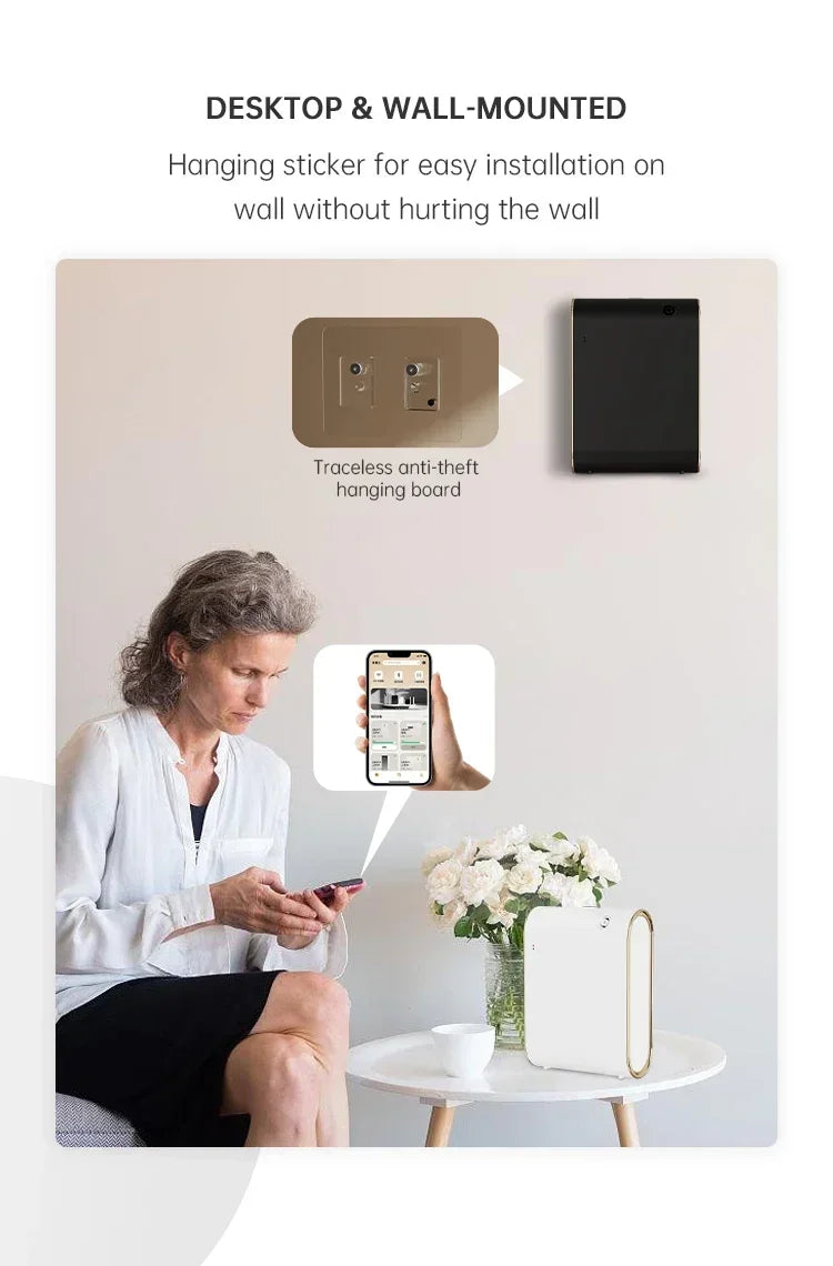 Waterless Room Fragrance Diffuser Smart Aroma Diffuser Machine Electric Smell for Home 500m³ Bluetooth Smell Distributor