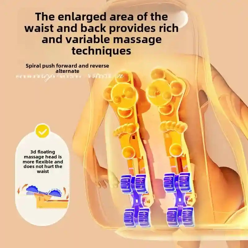 Massage Roller Seat Cushion for Deep Tissue Relief - Tidesmit EU Plug Massage Roller Tidesmit